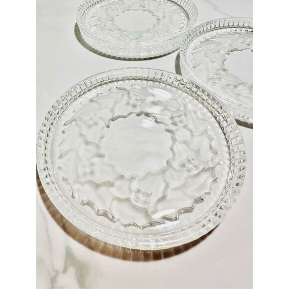 Set of 5 Christmas Poinsettias Holiday Coaster - Picture 3 of 5